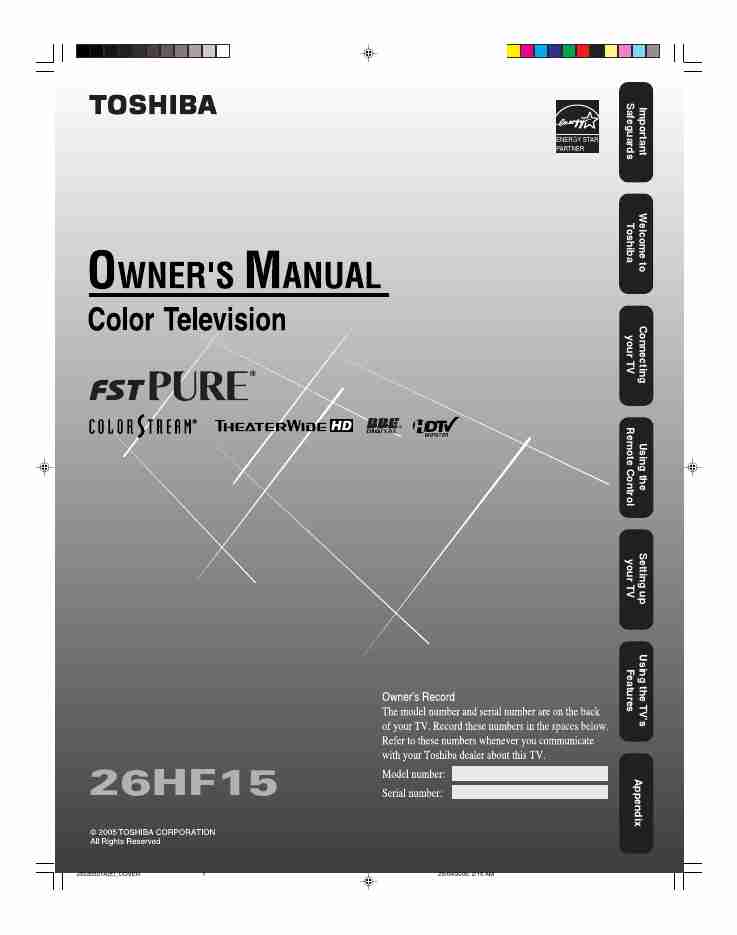 Toshiba CRT Television 26HF15-page_pdf